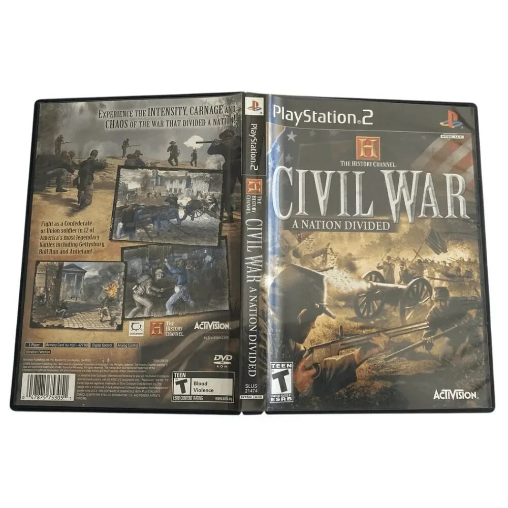 Civil War‎ A Nation Divided PS2 Sony PlayStation 2 CIB Complete & TESTED